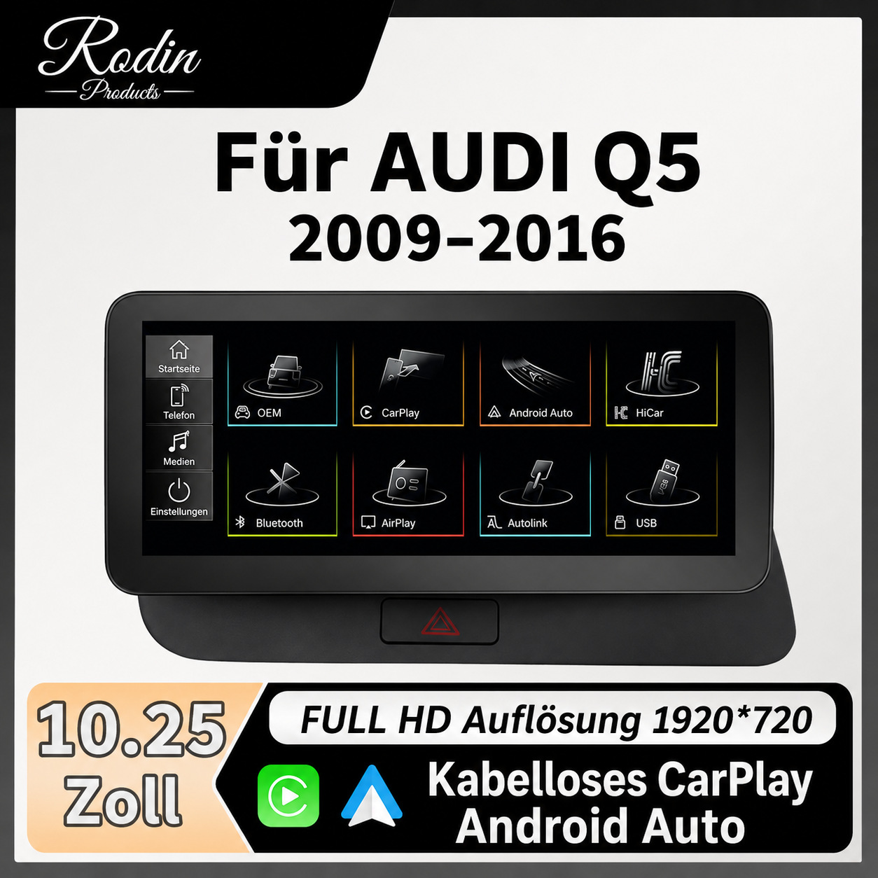Audi Q5 2009–2016 8,8 Zoll CarPlay Display - Bild 1