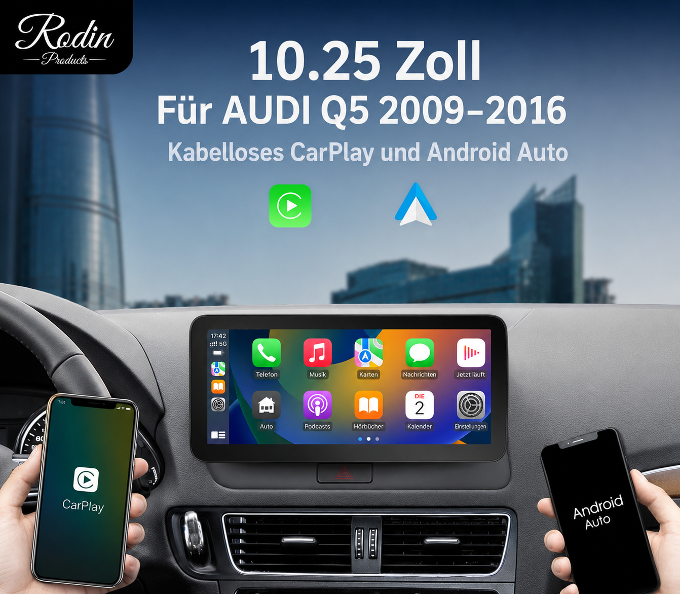 Audi Q5 2009–2016 8,8 Zoll CarPlay Display - Bild 5