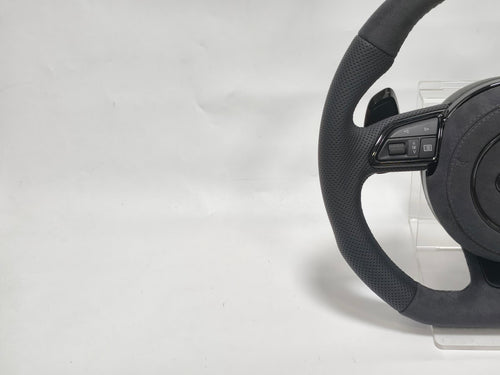 Audi Performance Lenkrad Flat-Bottom Alcantara & Perforiertes Leder – Custom Upgrade für A3, A4 B8, A5, A6 C7, Q3, TT