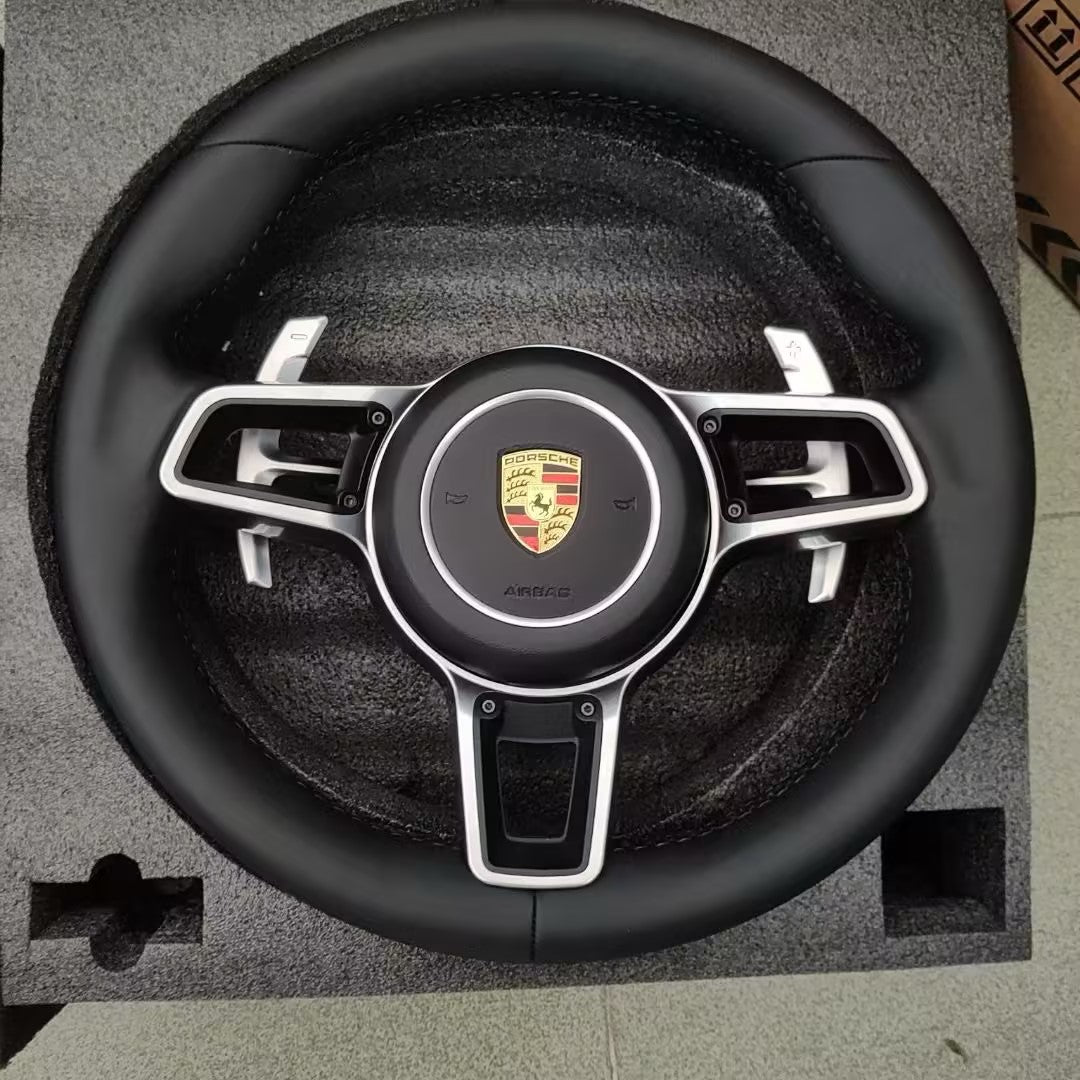 Porsche 911 (992) Rivet No-Button Lederlenkrad – Schwarz | Puristisch