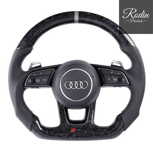 Audi RS Performance Forged Carbon Lenkrad – C8 Plattform – Frontansicht von Rodin Products