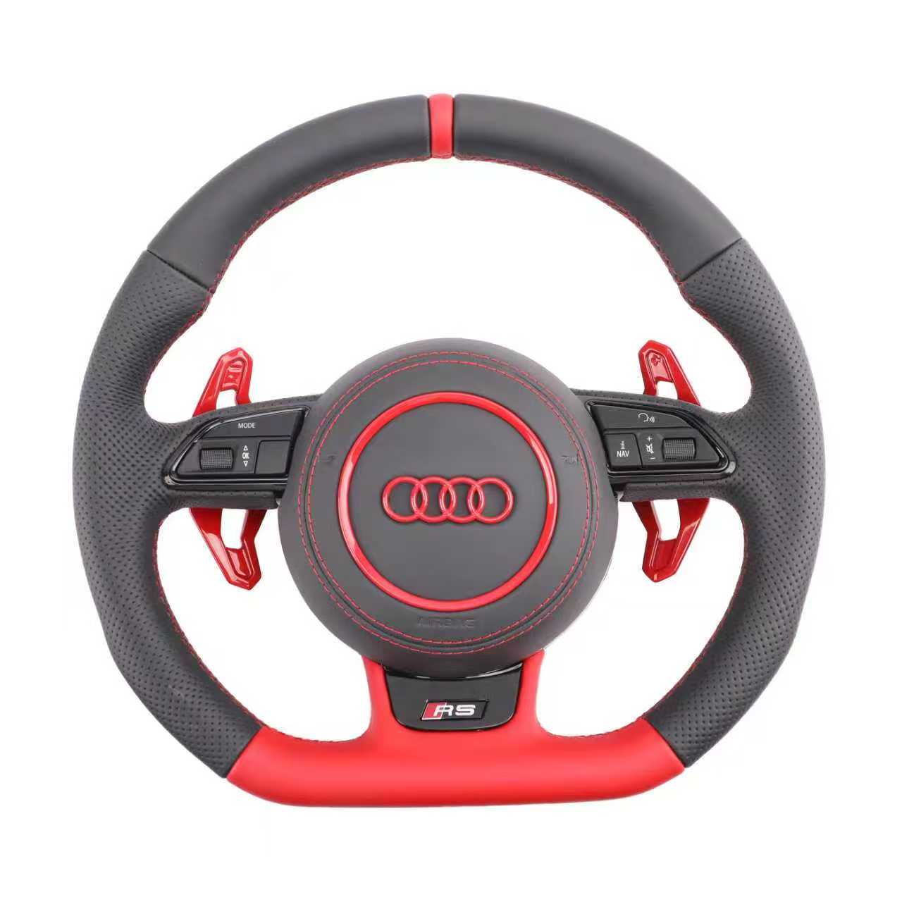 Audi S / RS Performance Lenkrad – Alcantara | Flat-Bottom | B8 C7 – Frontansicht von Rodin Products