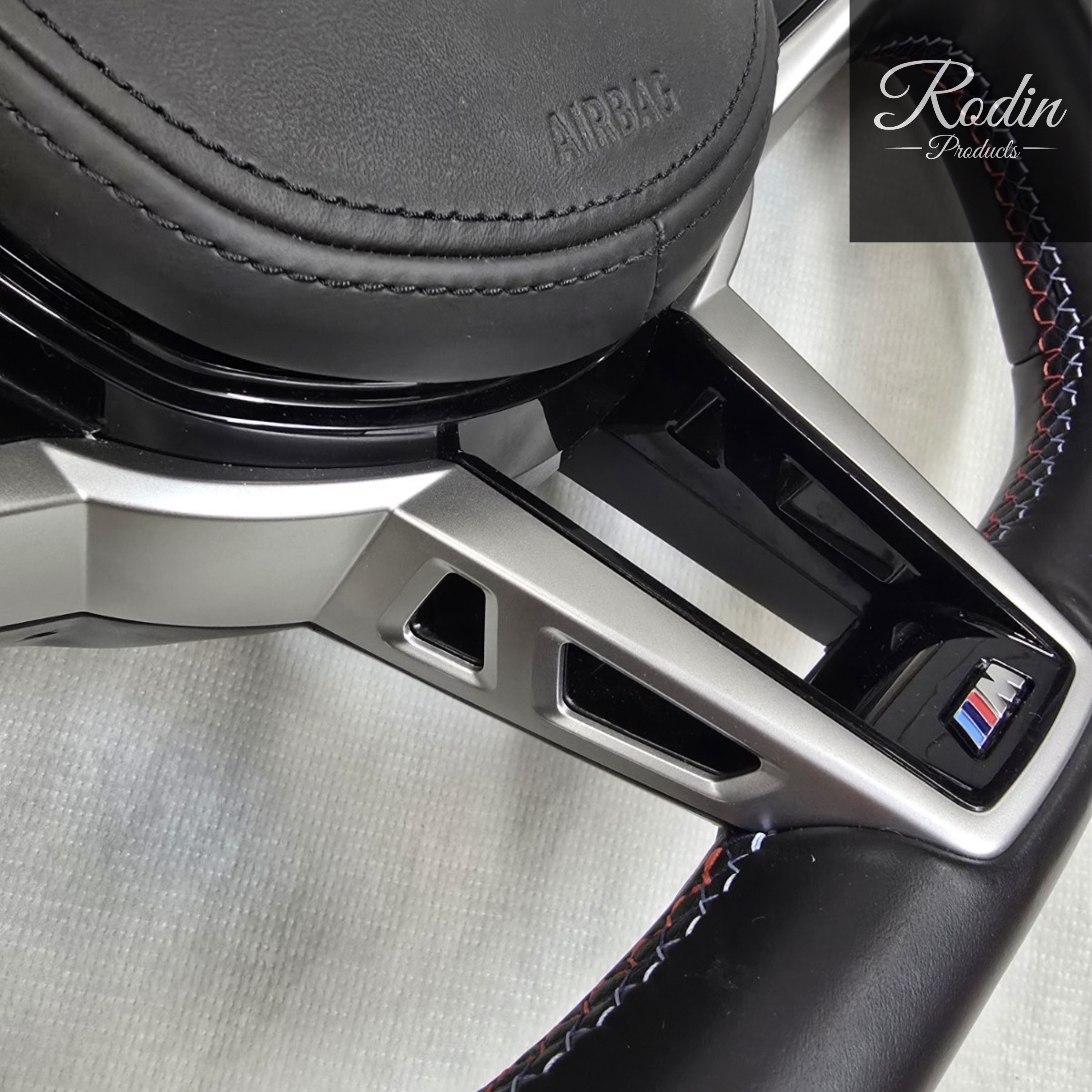 BMW M Performance Sportlenkrad – Chrom Edition für G-Modell – Tasten und Bedienelemente von Rodin Products