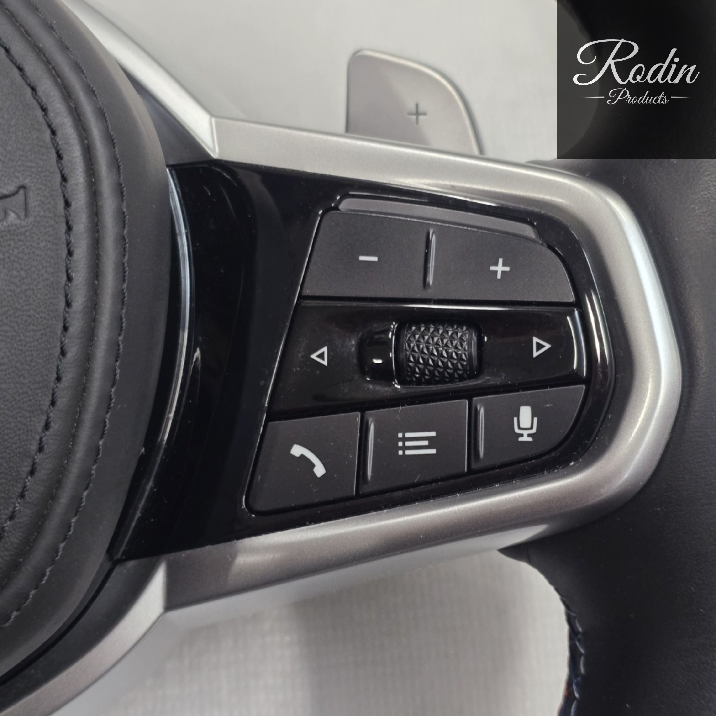 BMW M Performance Sportlenkrad – Chrom Edition für G-Modell – Material-Detail von Rodin Products