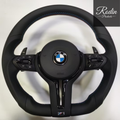 BMW M Performance Lenkrad Leder Veredelung - ALL BLACK für E-/F-Serie – Frontansicht von Rodin Products