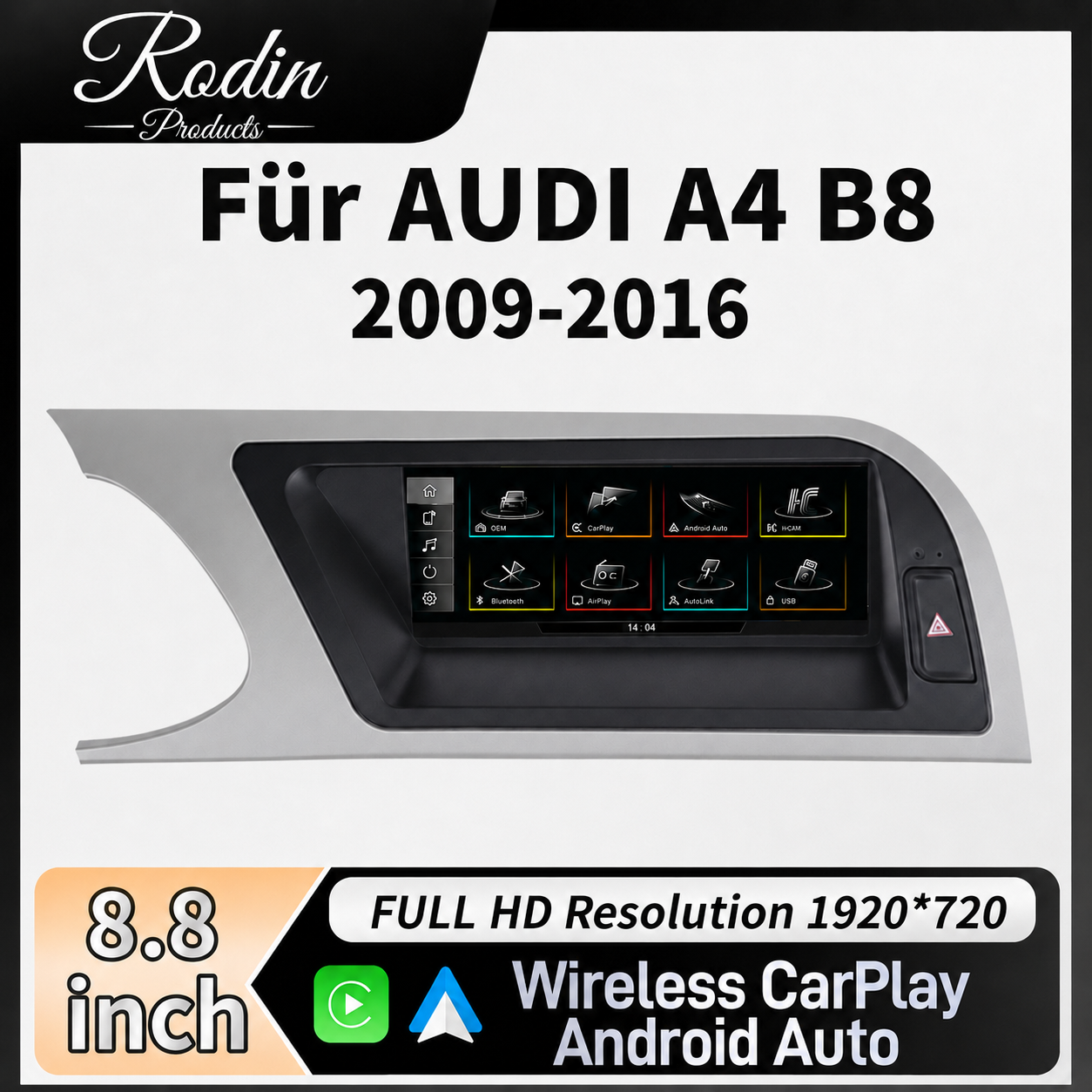 Linux CarPlay Display für Audi A4 B8 & A5 (2009–2016) - Bild 4