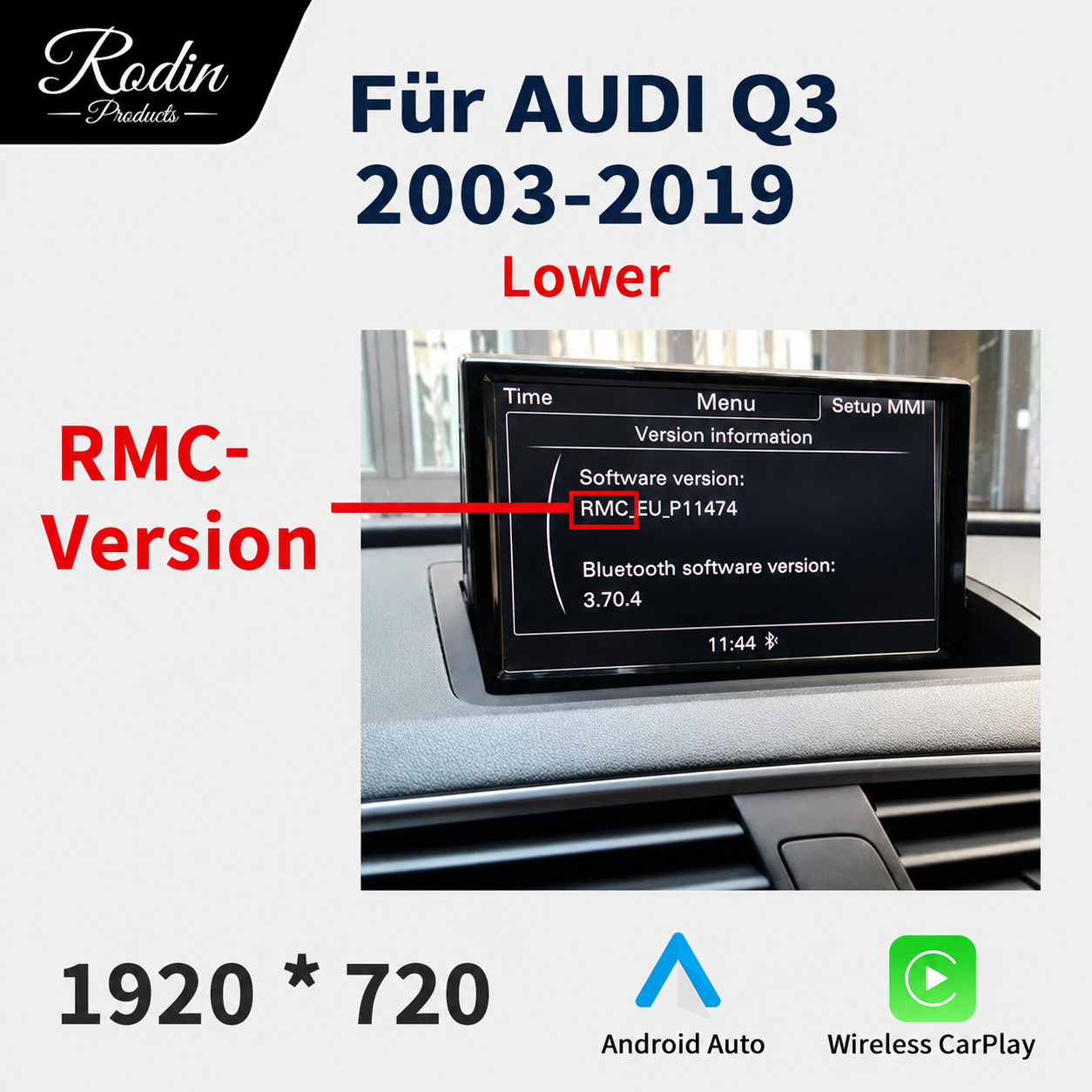 Linux CarPlay Display für Audi Q3 (2013–2019) - Bild 2