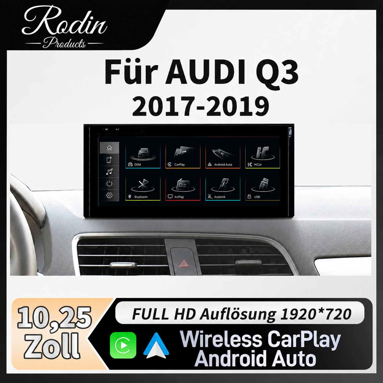 Linux CarPlay Display für Audi Q3 (2013–2019) - Bild 3
