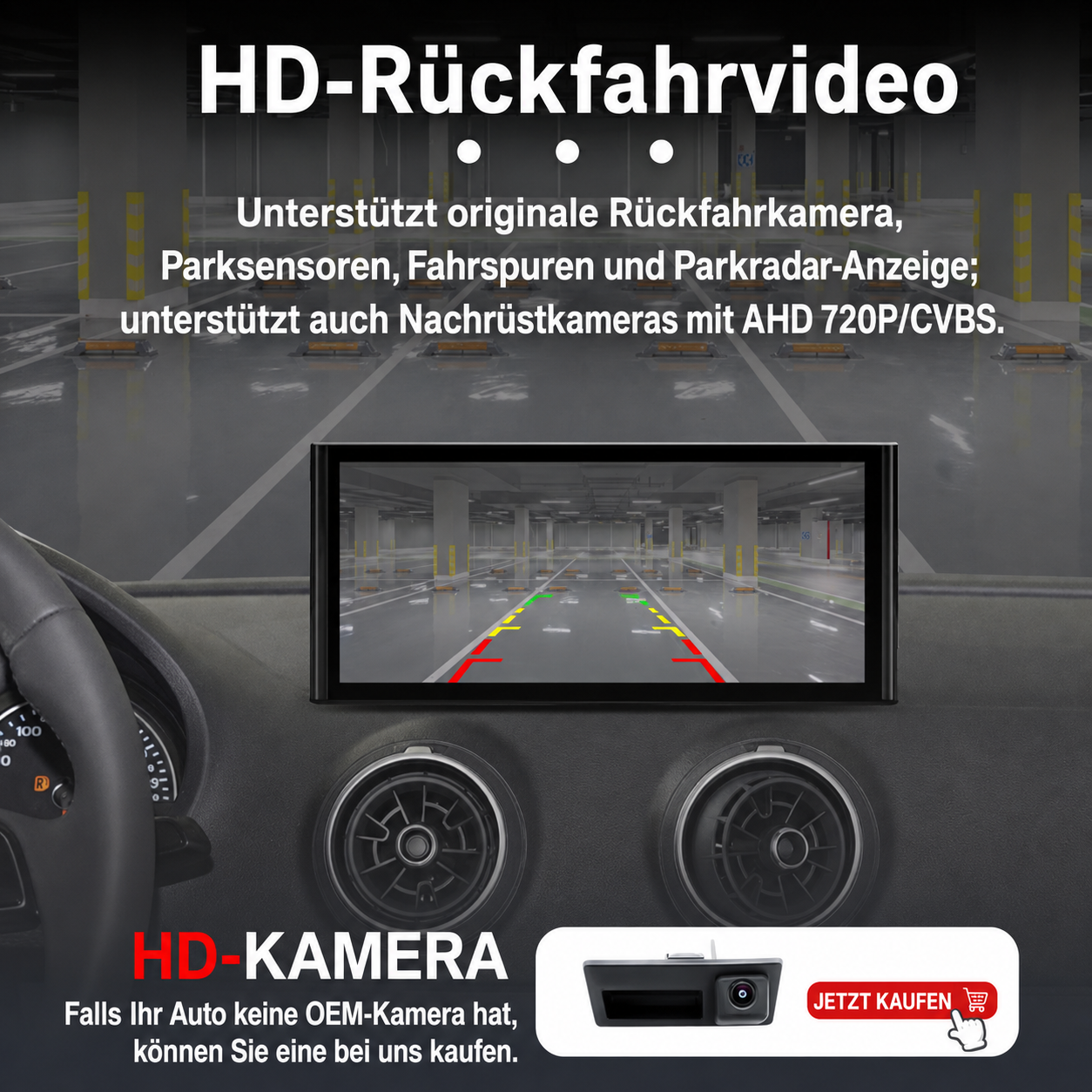 Linux CarPlay Display für Audi A3 (2013–2018) - Bild 3