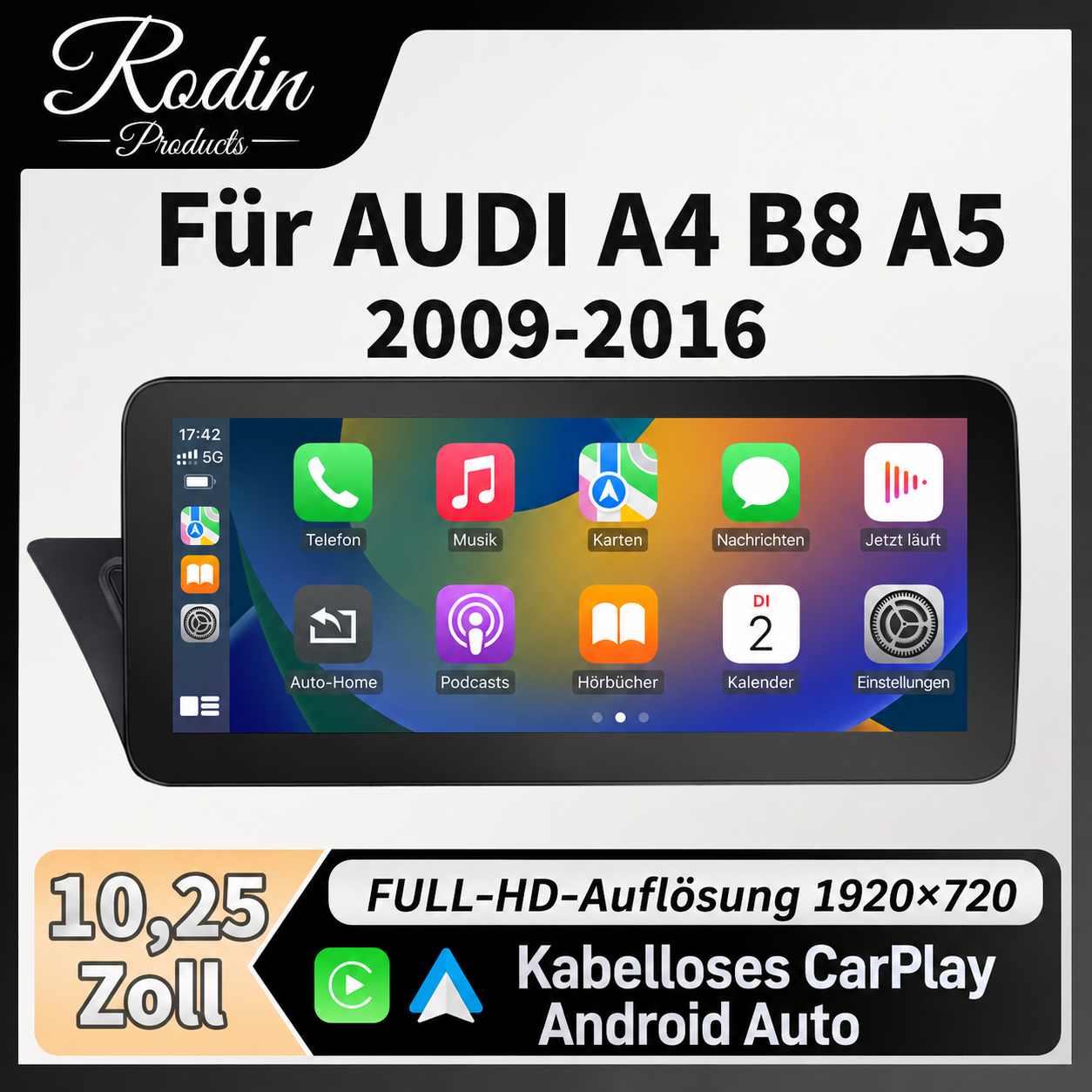 Linux CarPlay Display für Audi A4 B8 & A5 (2009–2016) - Bild 3