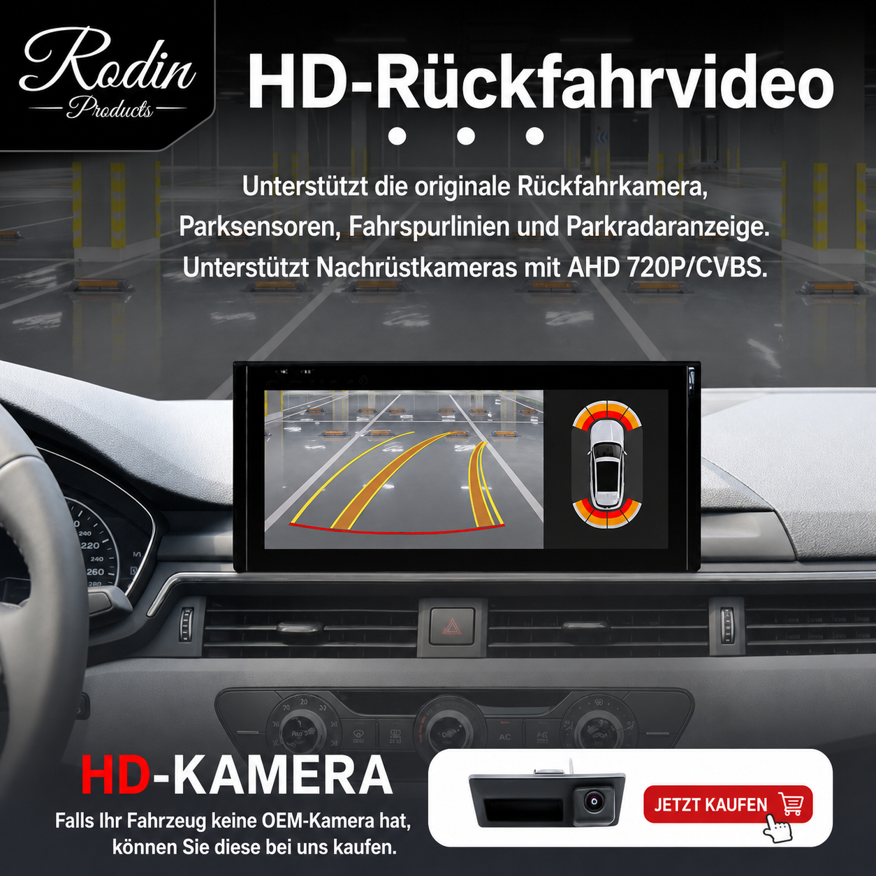 Linux CarPlay Display für Audi A4 B9 & A5 (2017–2019) - Bild 3