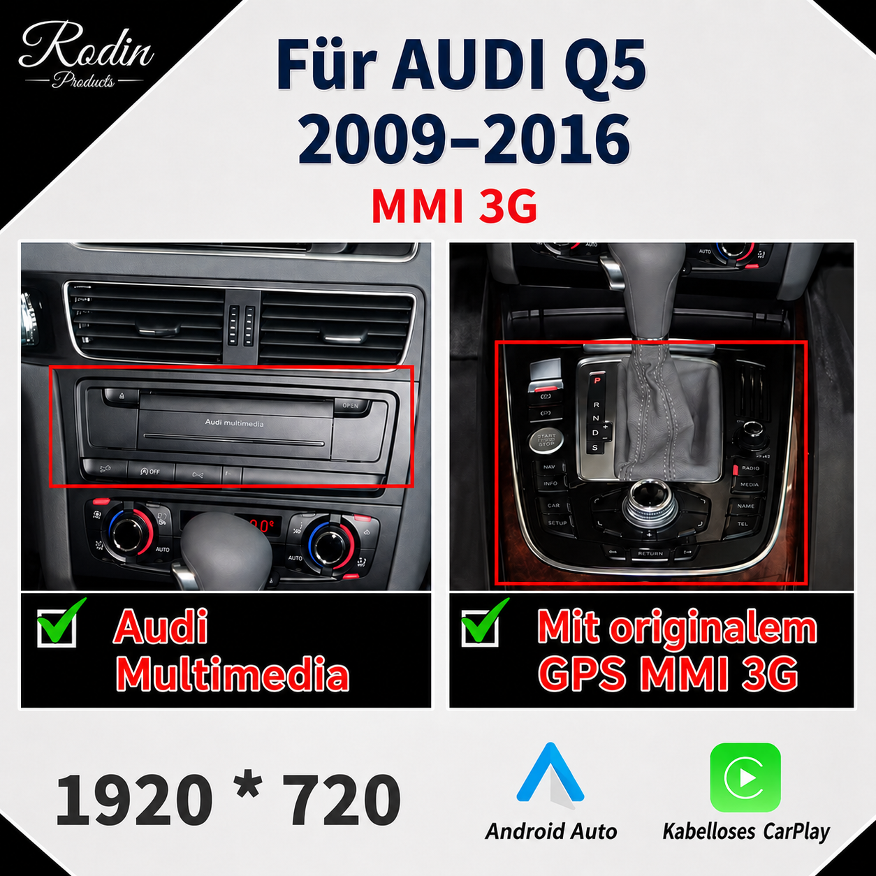 Linux CarPlay Display für Audi Q5 (2009–2016) - Bild 5