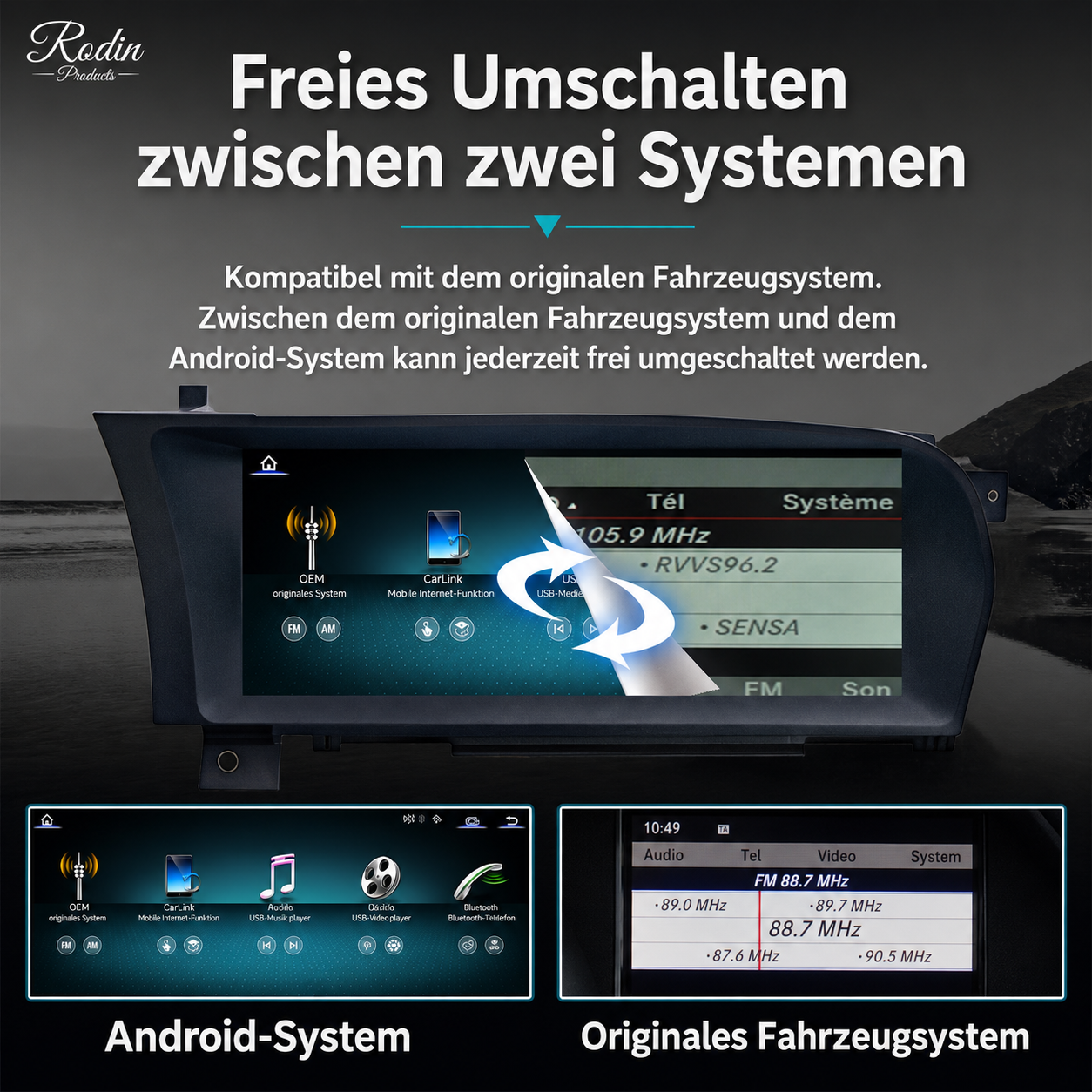 Lenkrad passend für Mercedes-Benz W221 – veredelte Ausführung – Ansicht 9