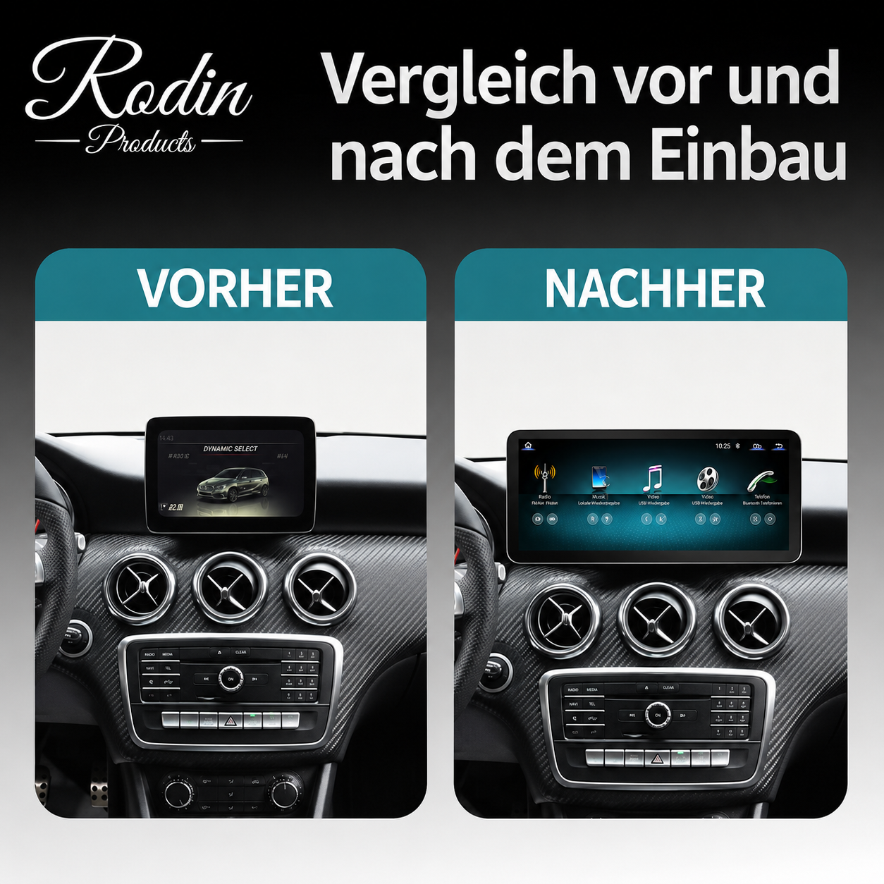 Lenkrad passend für Mercedes-Benz W176 – veredelte Ausführung – Ansicht 11