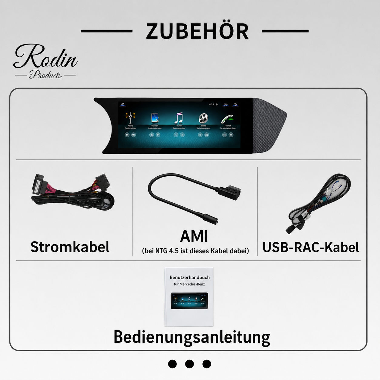 Mercedes C-Klasse W204 8,8″ Linux CarPlay Display - Bild 4