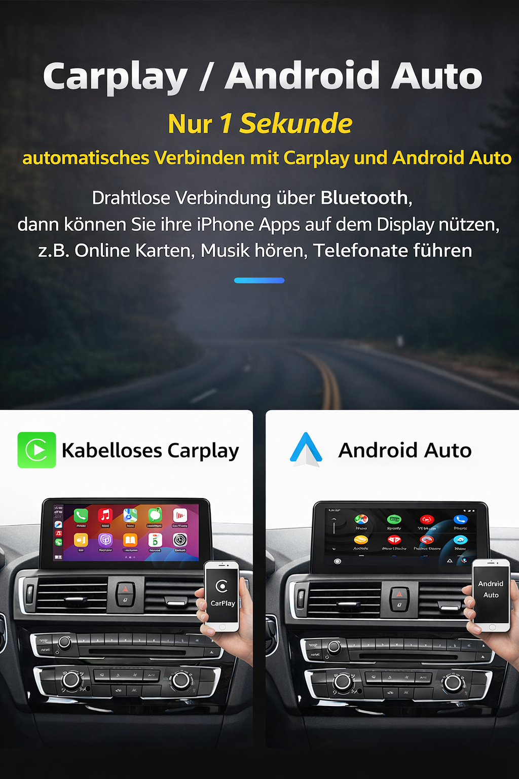 Lenkrad passend für BMW F20 F30 – veredelte Ausführung – Ansicht 6