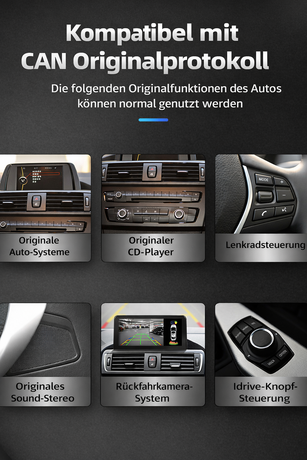 Lenkrad passend für BMW F20 F30 – veredelte Ausführung – Ansicht 7