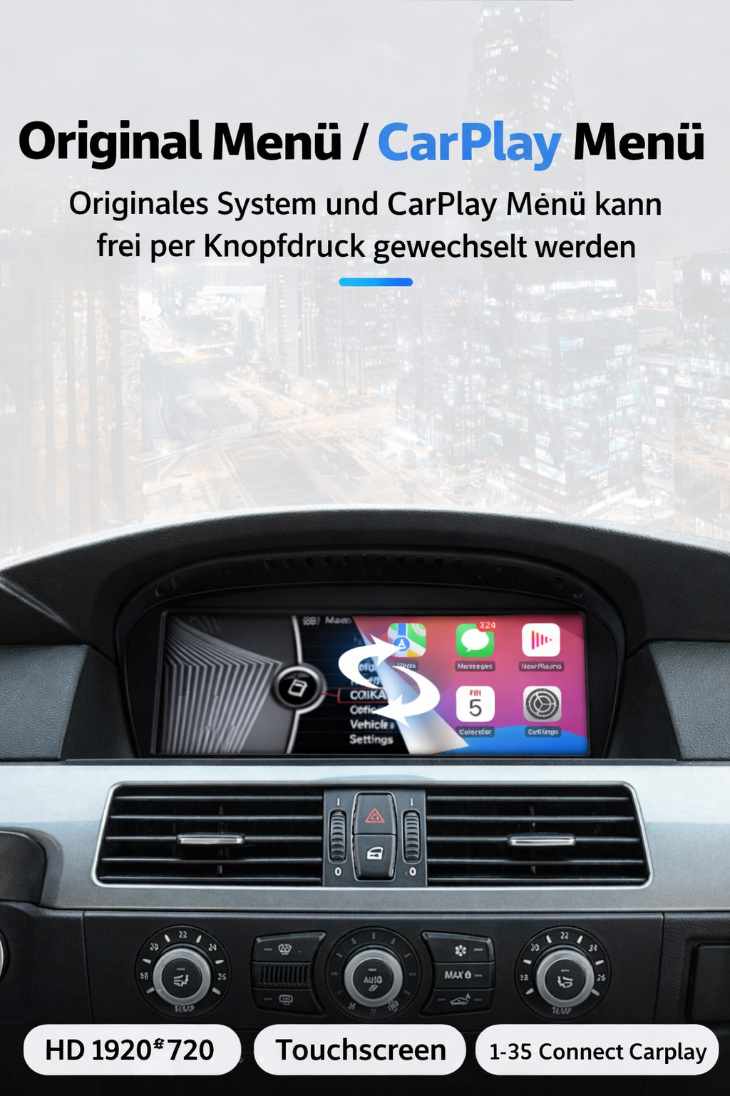 Linux CarPlay Display für BMW E60 & E61 - Bild 5