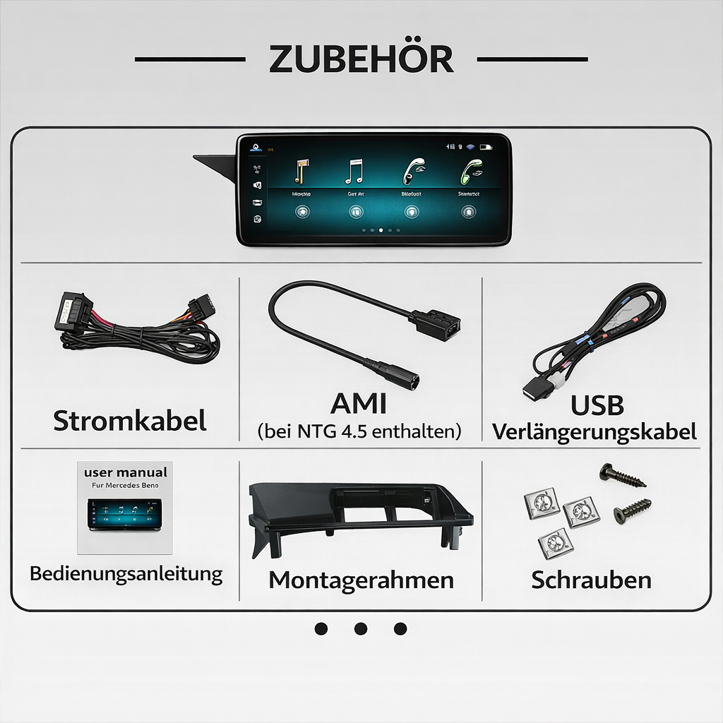 Mercedes E-Klasse W212/S212/C207/A207 12,8″ Linux CarPlay Display - Bild 4