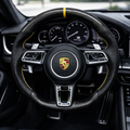 Porsche 911 (992) Rivet 3-Button Carbon Lenkrad – 12-Uhr-Markierung | Gelbe Naht | Performance Style