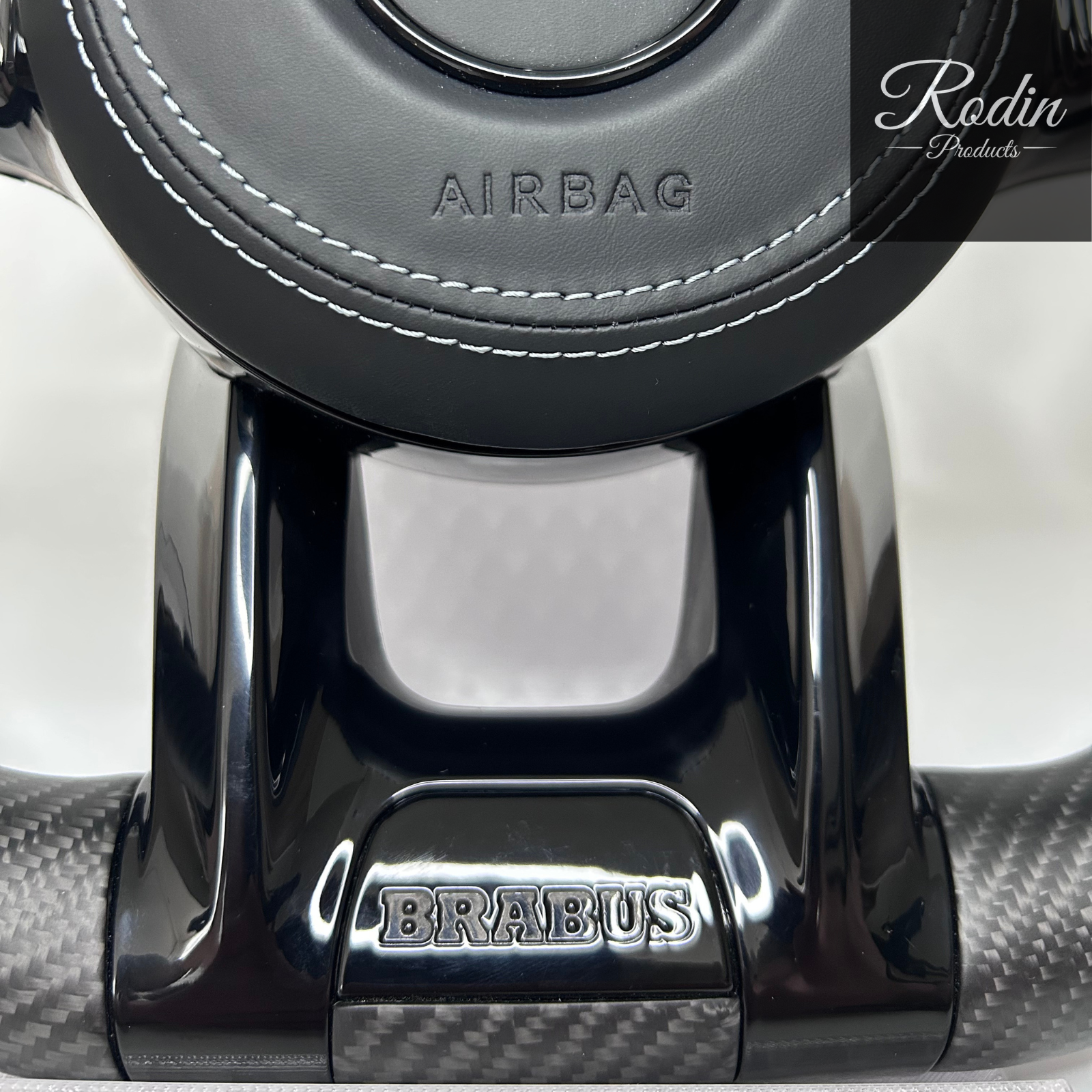 Mercedes BRABUS Carbon Lenkrad W205 X253 C253 Leder Rot 12 Uhr – Tasten und Bedienelemente von Rodin Products