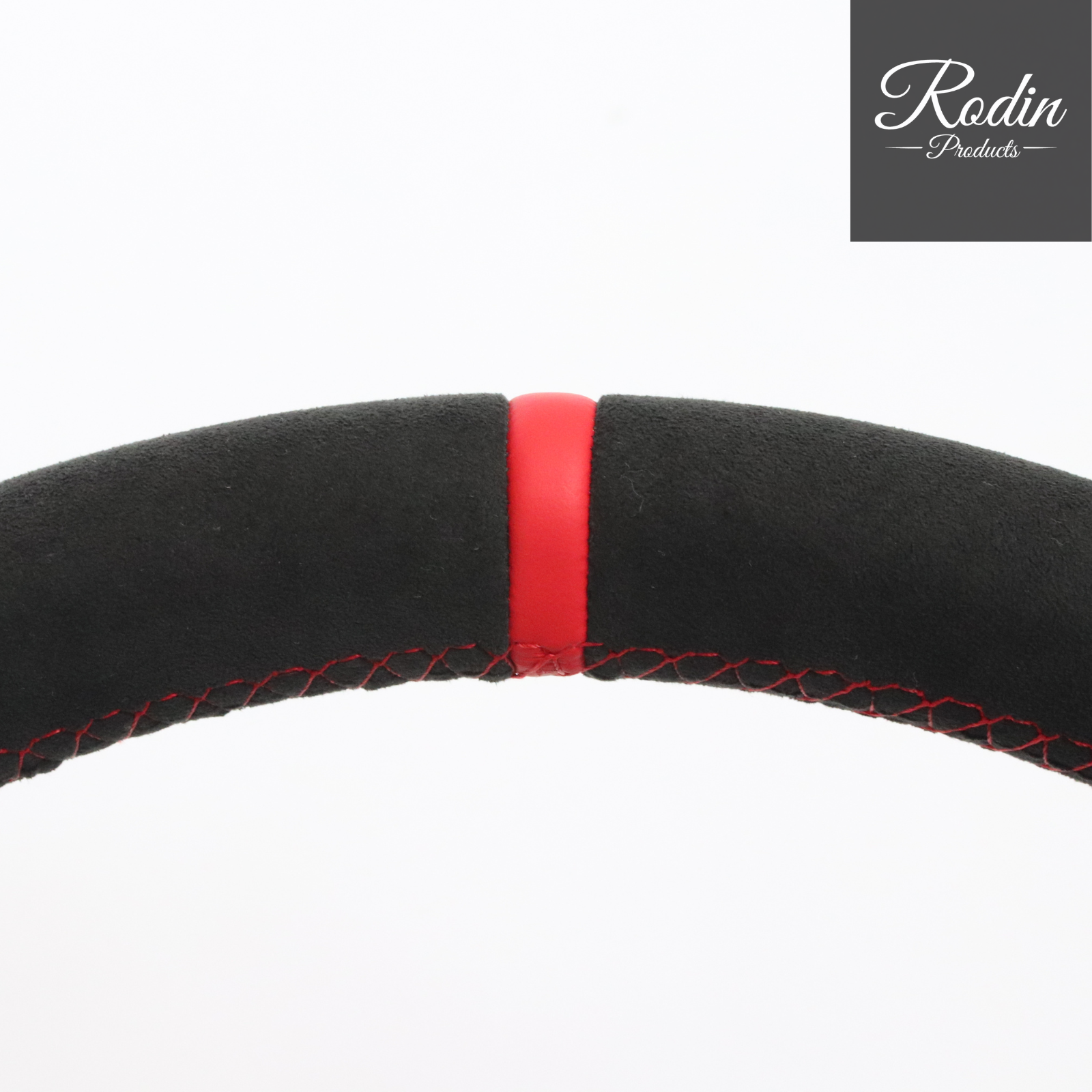 Lenkradveredelung passend für Porsche – Alcantara & 12-Uhr-Markierung & Rot – Produktbild 6 von Rodin Products