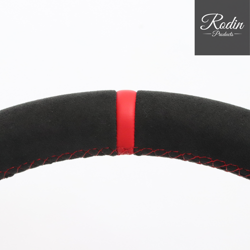 Lenkradveredelung passend für Porsche – Alcantara & 12-Uhr-Markierung & Rot – Produktbild 6 von Rodin Products