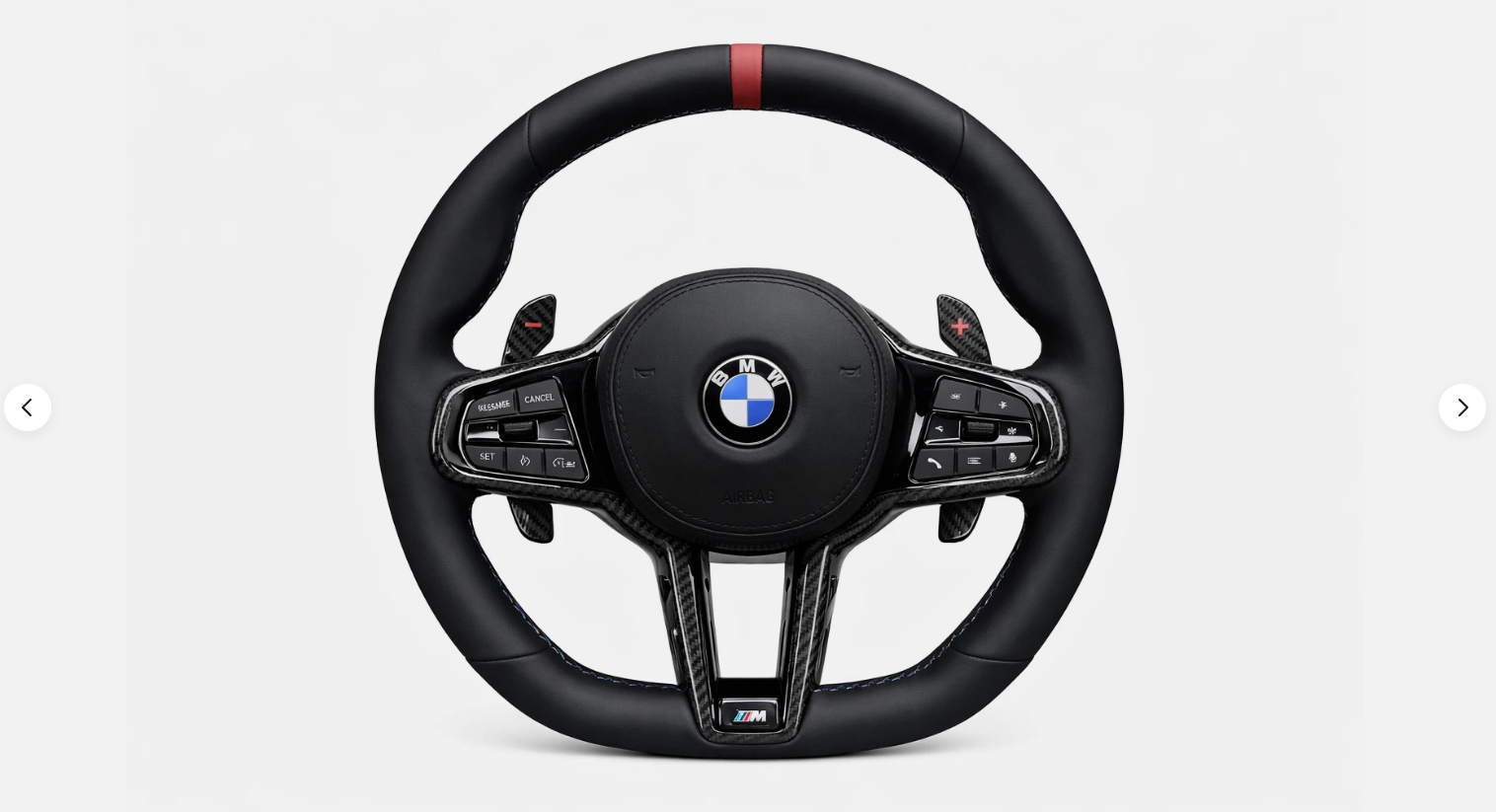 BMW M Performance Sportlenkrad Carbon All Black – G20 G21 G30 G31 | 12-Uhr