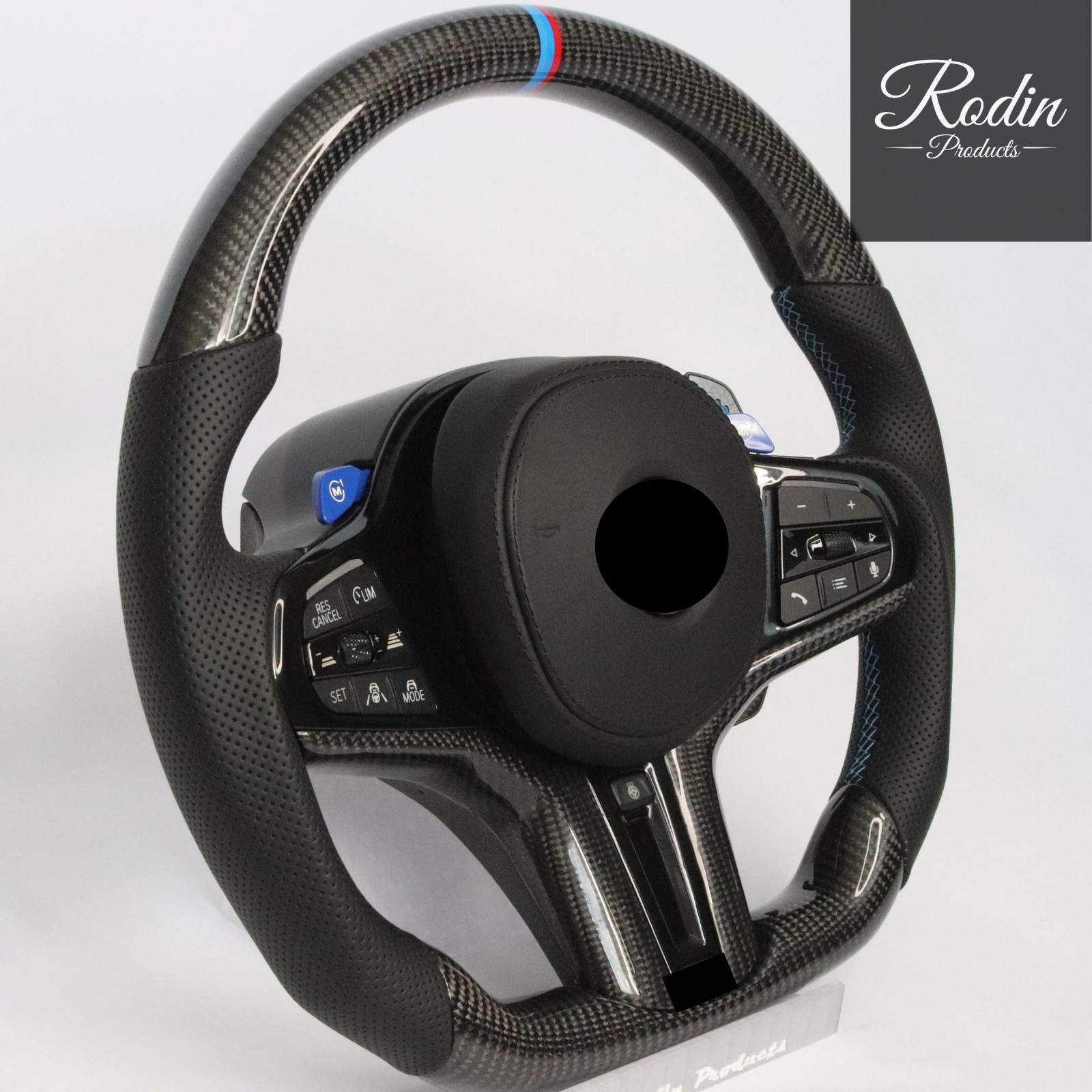 Sportlenkrad passend für BMW G-Serie – Carbon – Detailansicht von Rodin Products