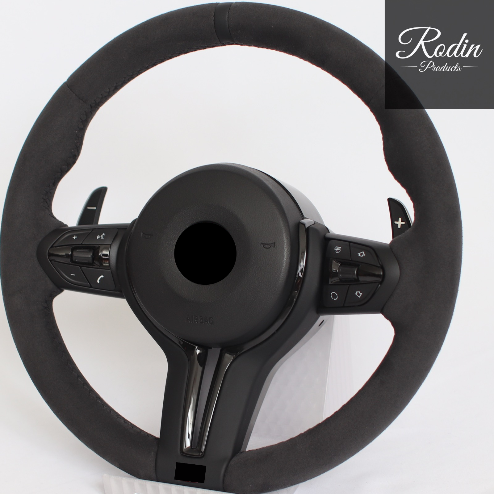 Sportlenkrad passend für BMW E-/F-Serie – All Black – Tasten und Bedienelemente von Rodin Products