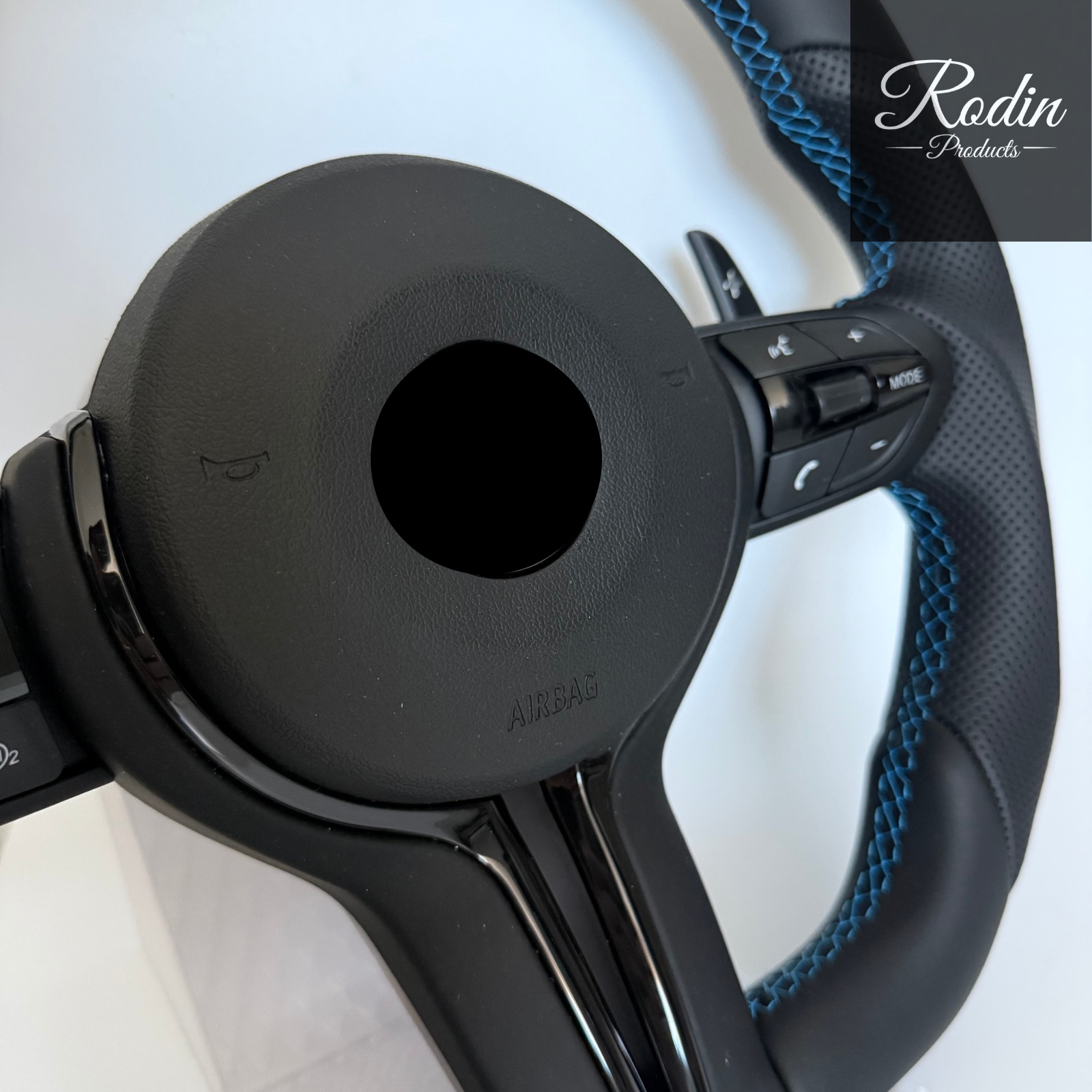 Sportlenkrad passend für BMW E-/F-Serie – Leder – Tasten und Bedienelemente von Rodin Products