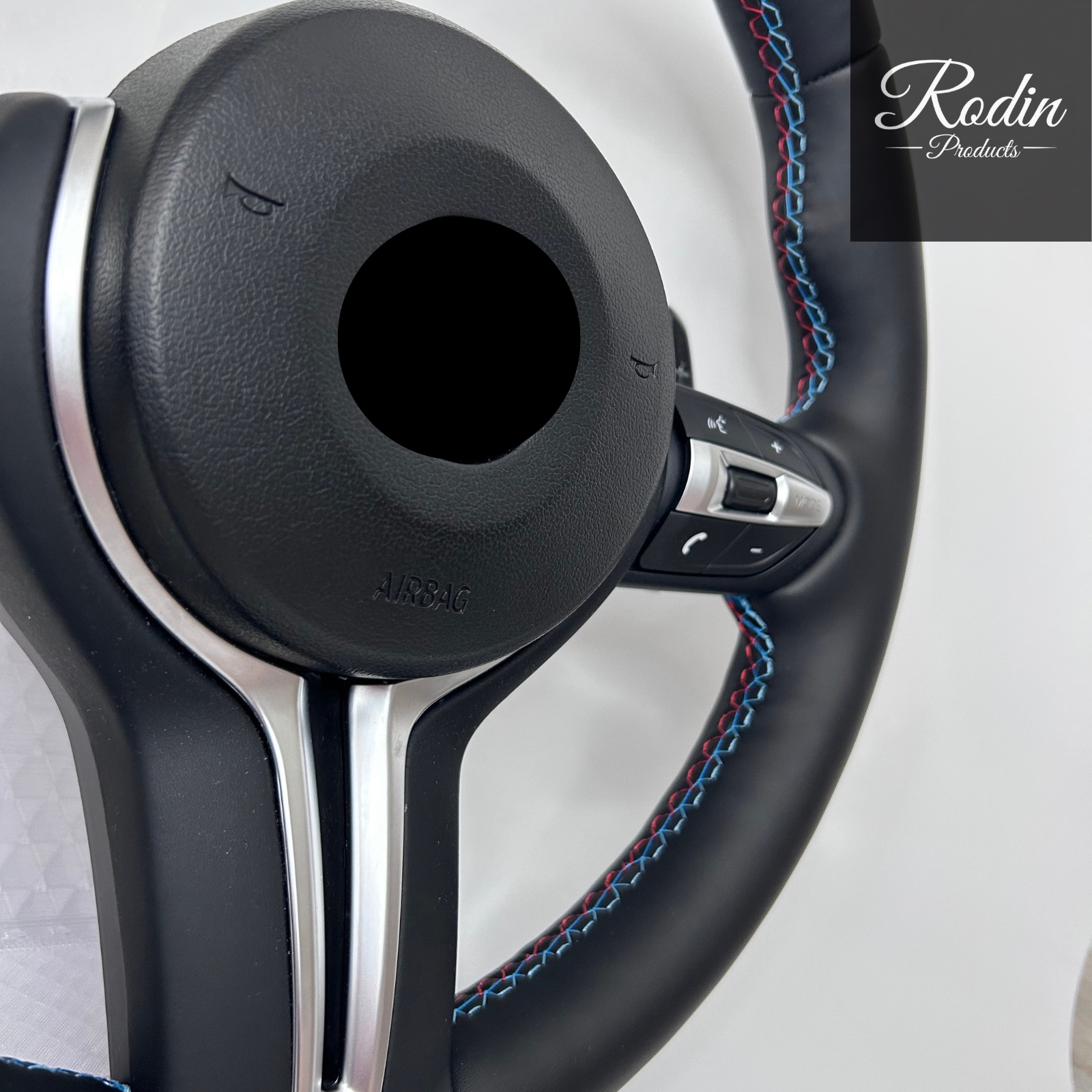 Sportlenkrad passend für BMW E-/F-Serie – Leder – Tasten und Bedienelemente von Rodin Products