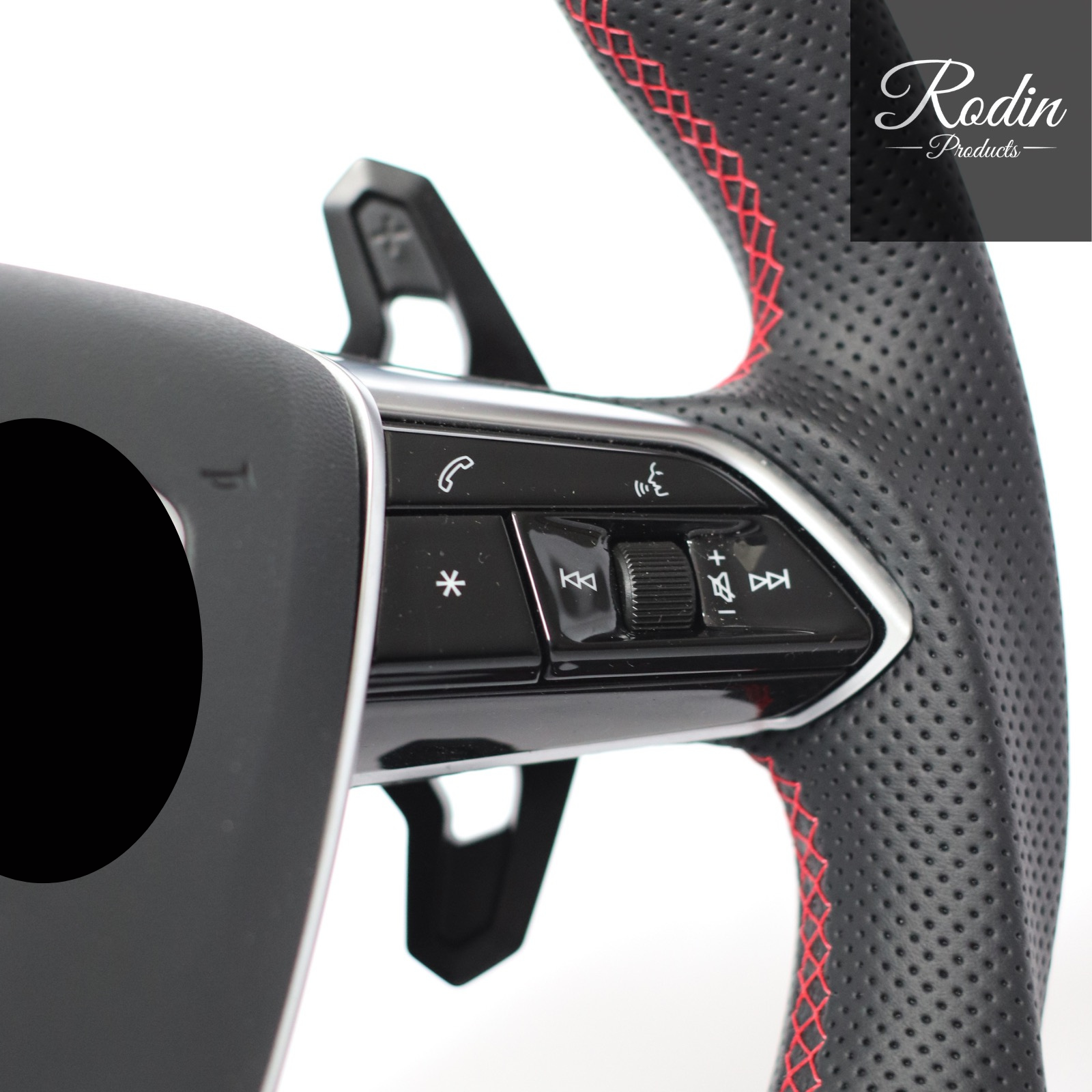 Lenkrad passend für Audi B9 – Forged Carbon & Carbon & All Black – Ansicht 8
