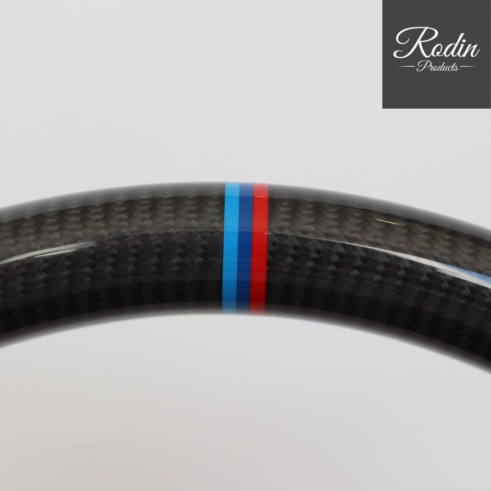 Sportlenkrad passend für BMW G-Serie – All Black & Carbon – Innenraumansicht von Rodin Products