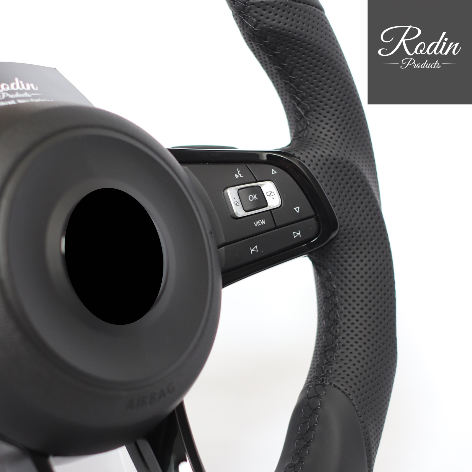 VW Sportlenkrad in Leder passend für Golf GTI R und weitere Modelle von Rodin Products – Ansicht 6