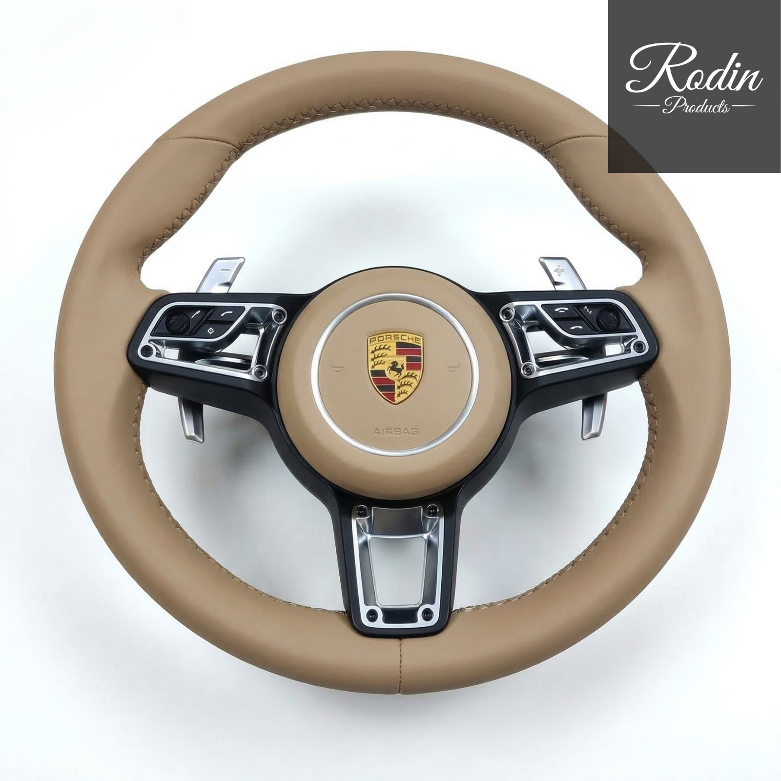 Porsche 911 (992) Performance Lederlenkrad – Beige - Schwarz - Bordeaux-Rot | Multifunktion