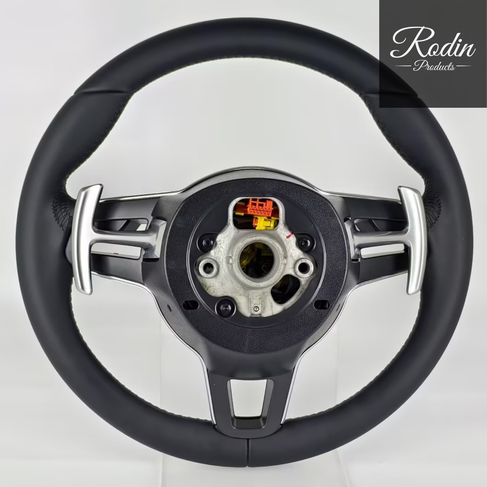 Porsche 911 (992) Rivet No-Button Lederlenkrad – Schwarz | Puristisch