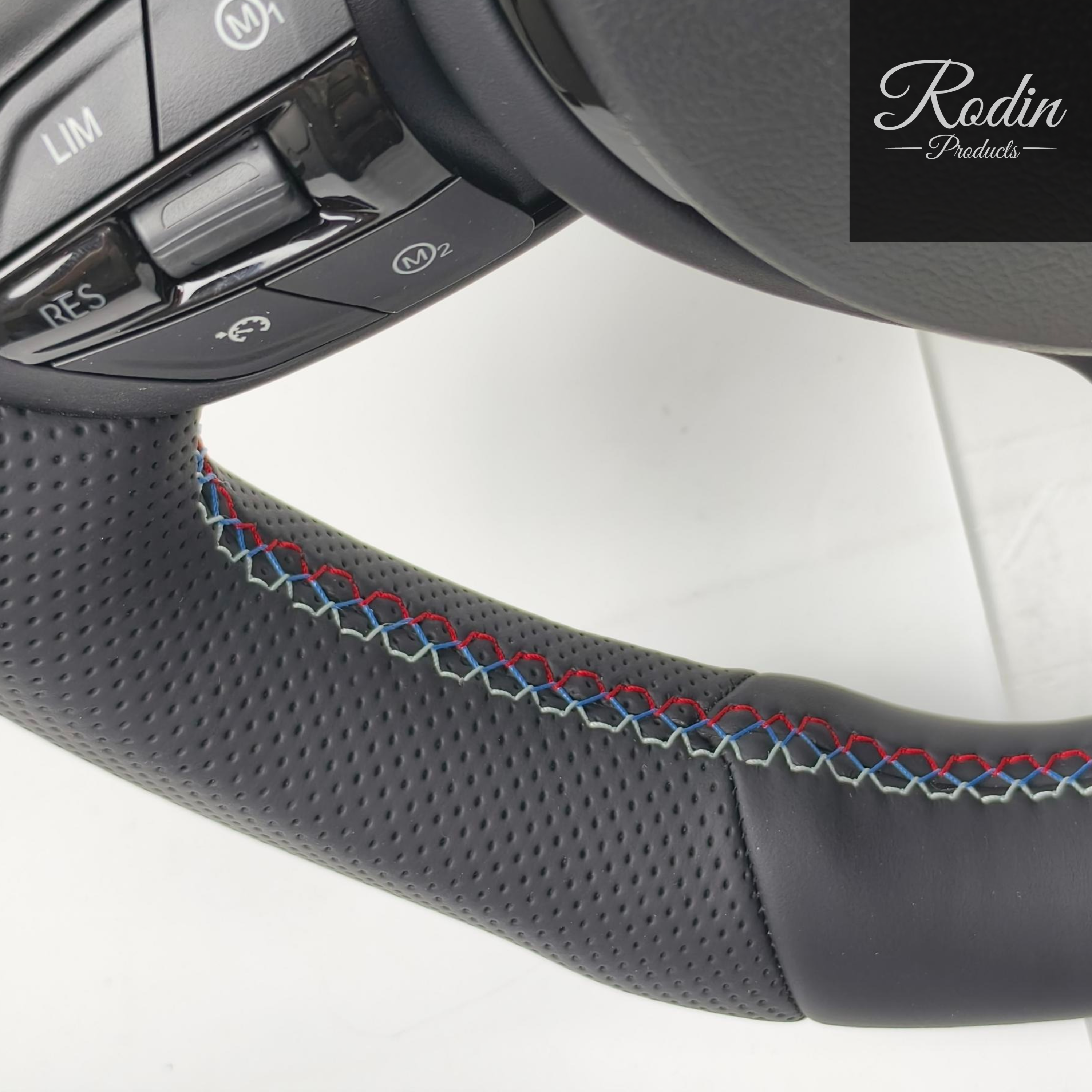 BMW M Performance Lenkrad Leder Veredelung - ALL BLACK | Rodin Products
