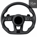 Lenkrad passend für Audi B9 – Leder & All Black – Ansicht 1