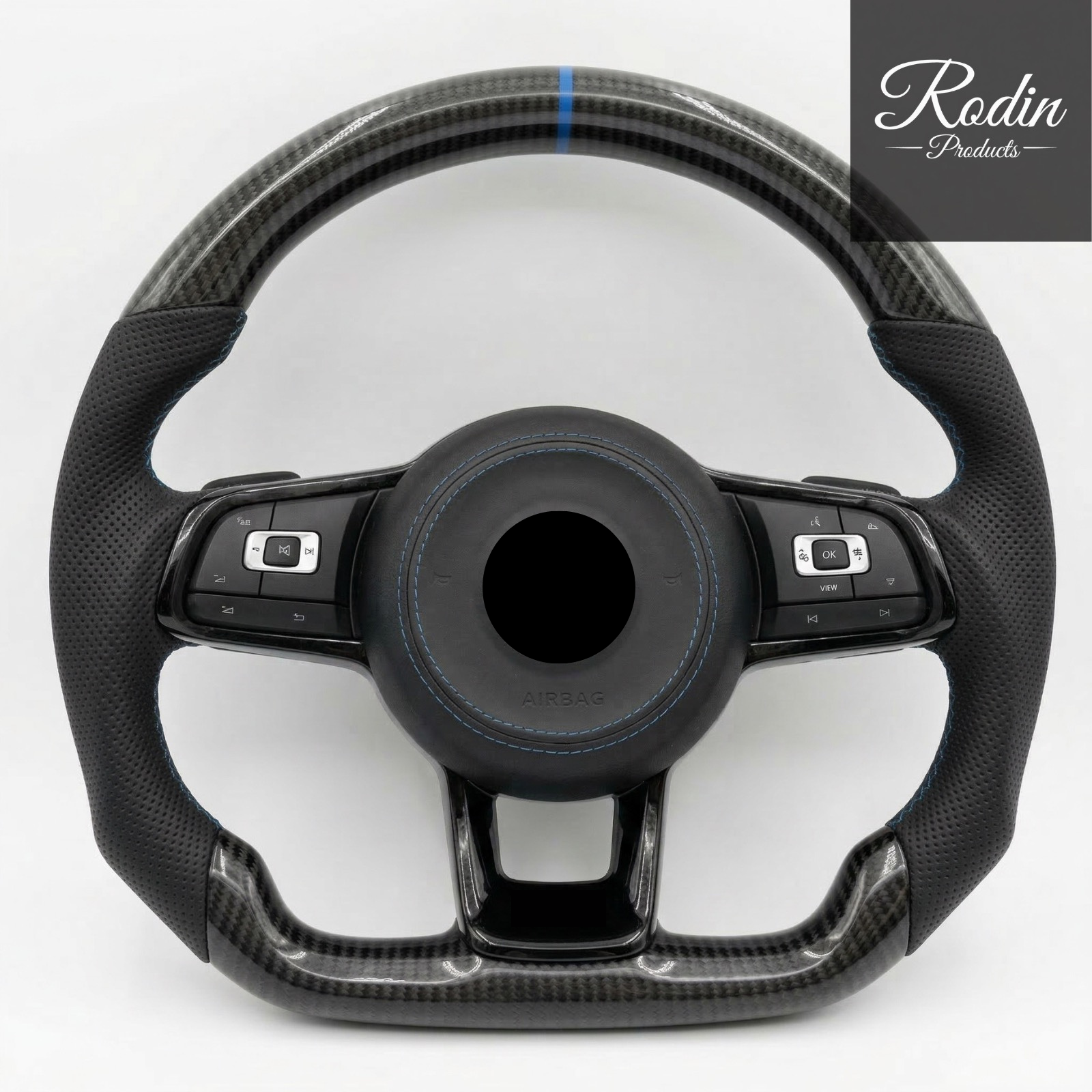 Lenkrad passend für VW Golf 7 – Carbon & Leder – Ansicht 1
