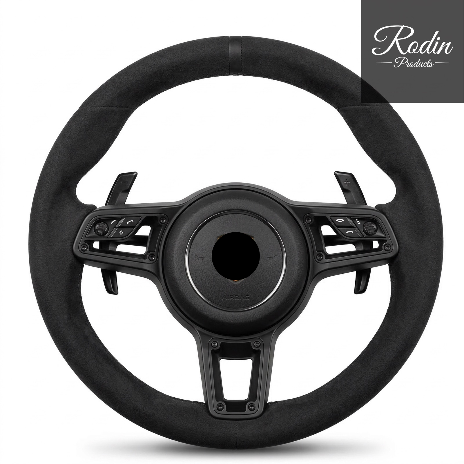 Lenkrad passend für Porsche ausgewählte Modelle – Alcantara & 12-Uhr-Markierung – Ansicht 1