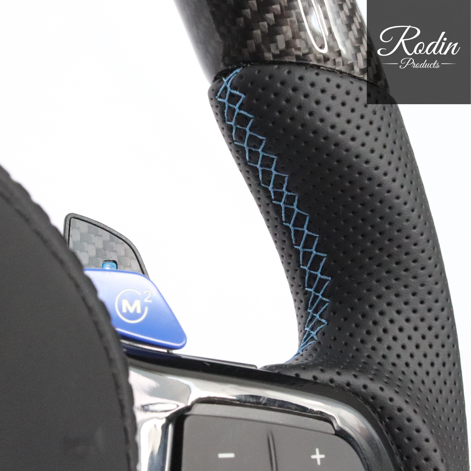Sportlenkrad passend für BMW G-Serie – Carbon – Rückseite von Rodin Products