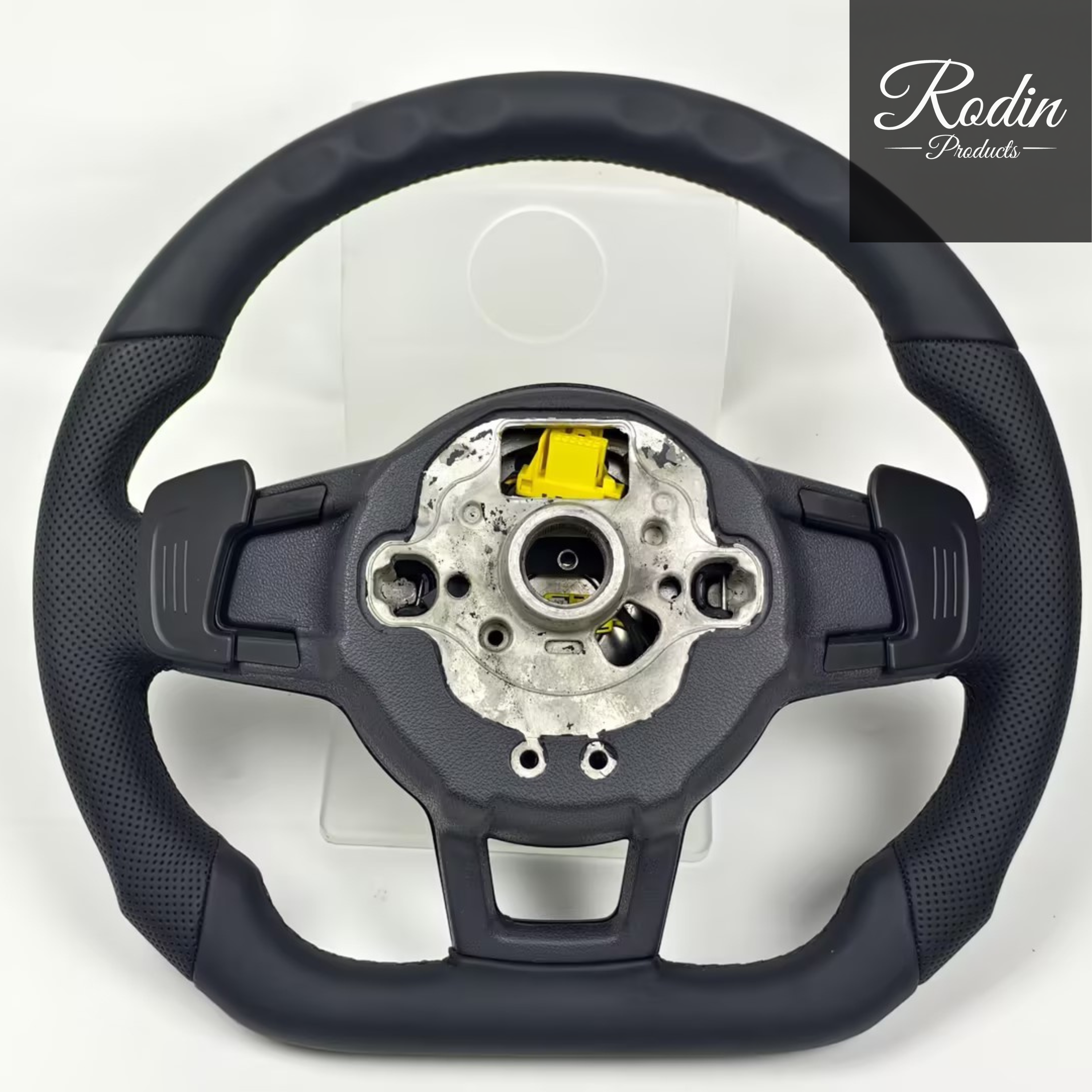 VW GTI Performance Sportlenkrad Leder – Material-Detail von Rodin Products