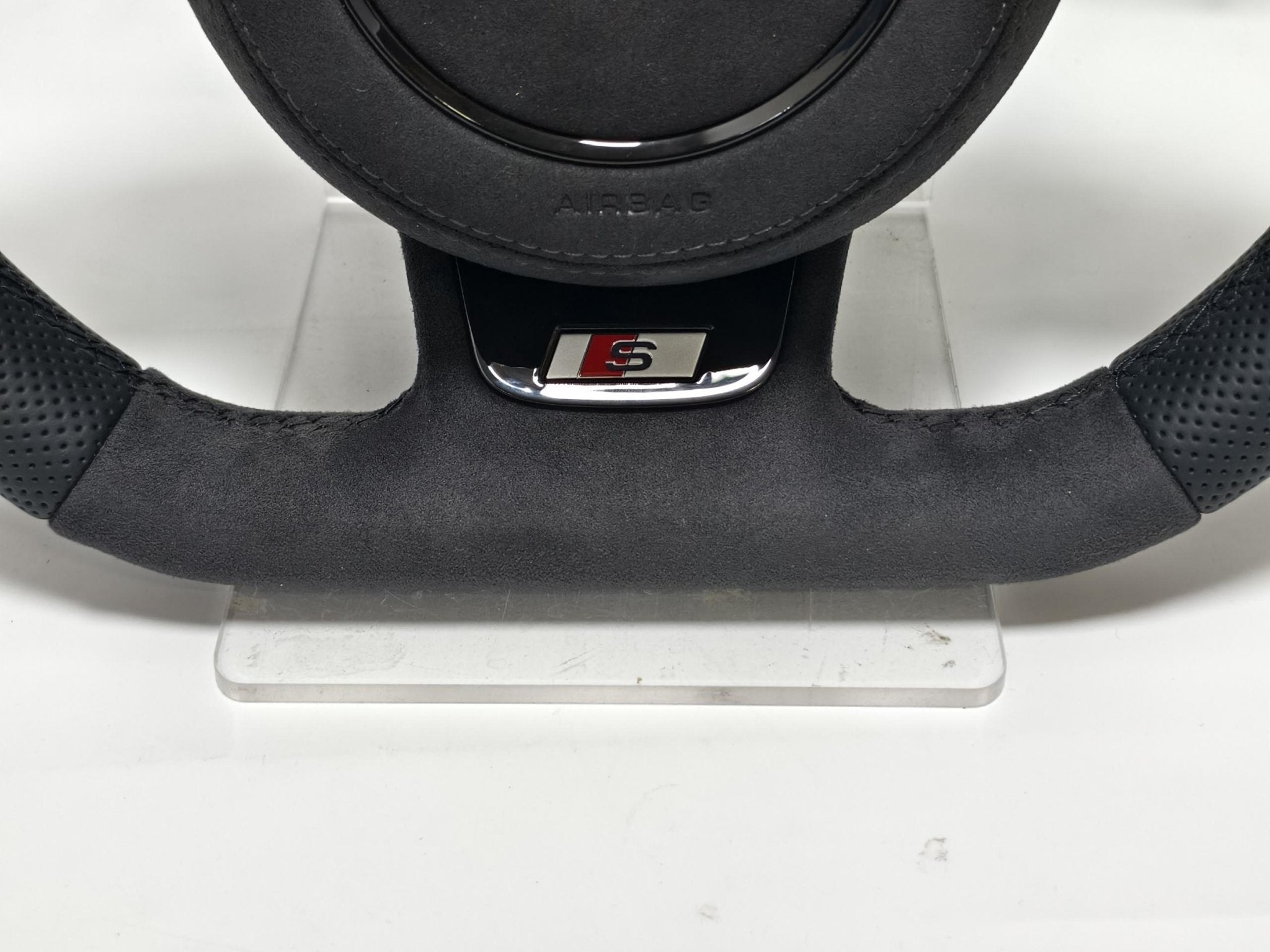 Audi Performance Lenkrad Flat - Bottom Alcantara & Perforiertes Leder – Custom Upgrade für A3, A4 B8, A5, A6 C7, Q3, TT - Rodin Products