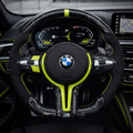 BMW M Performance Sportlenkrad Forged Carbon mit LED – F10 F30 F32 | Schwarz - Gelb - Rodin Products
