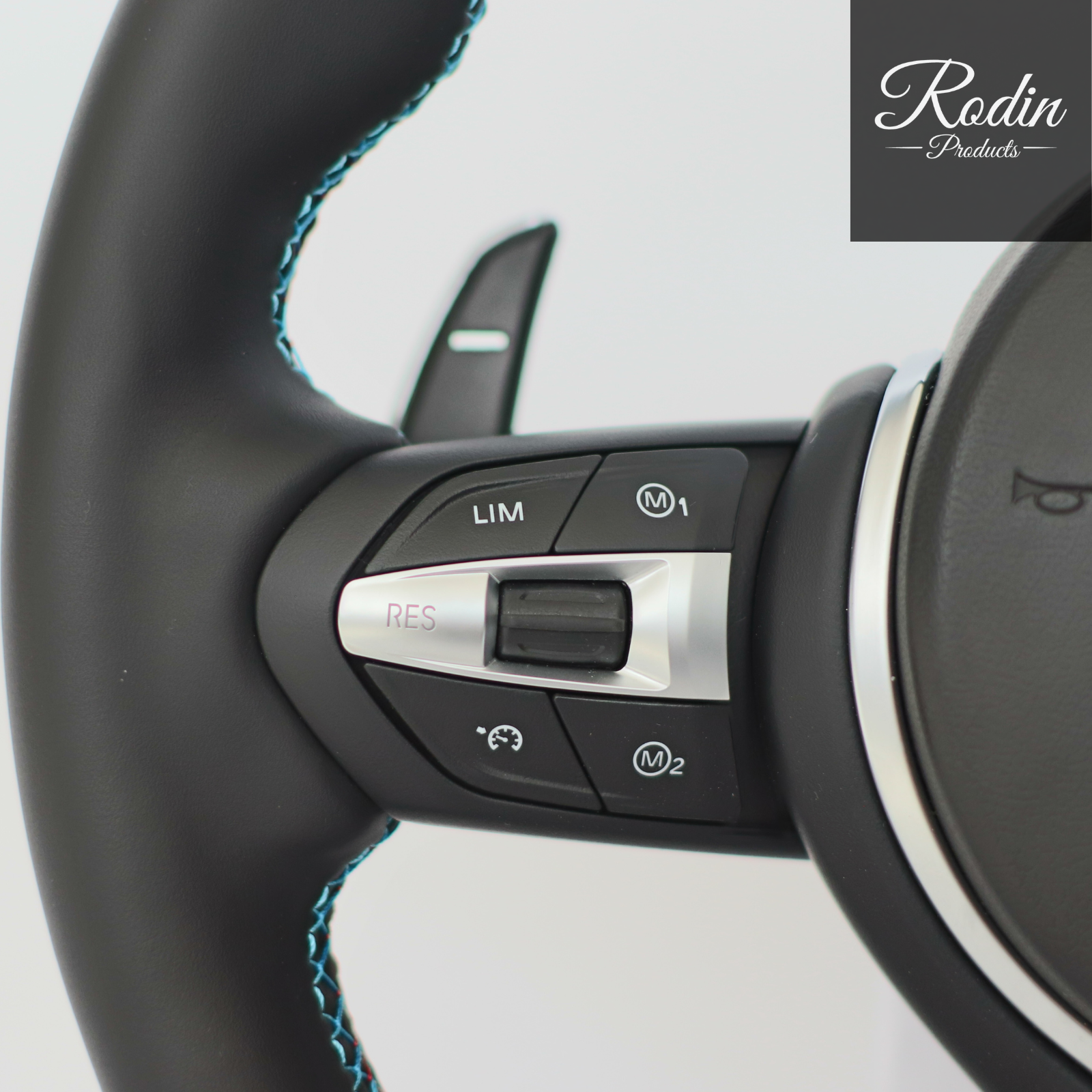 Sportlenkrad passend für BMW E-/F-Serie – Leder – Rückseite von Rodin Products