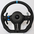 Sportlenkrad passend für BMW E-/F-Serie – All Black – Frontansicht von Rodin Products