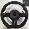 Sportlenkrad passend für BMW E-/F-Serie – All Black & Leder – Frontansicht von Rodin Products