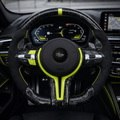Sportlenkrad passend für BMW E-/F-Serie – Forged Carbon – Frontansicht von Rodin Products