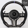 Sportlenkrad passend für BMW E-/F-Serie – Carbon – Frontansicht von Rodin Products